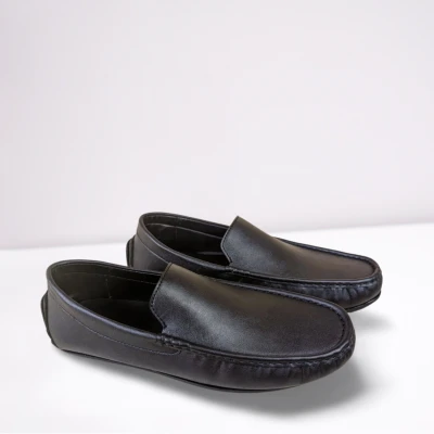 Black Microfiber Loafer