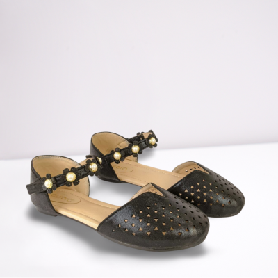 Kids Black Party Shoe